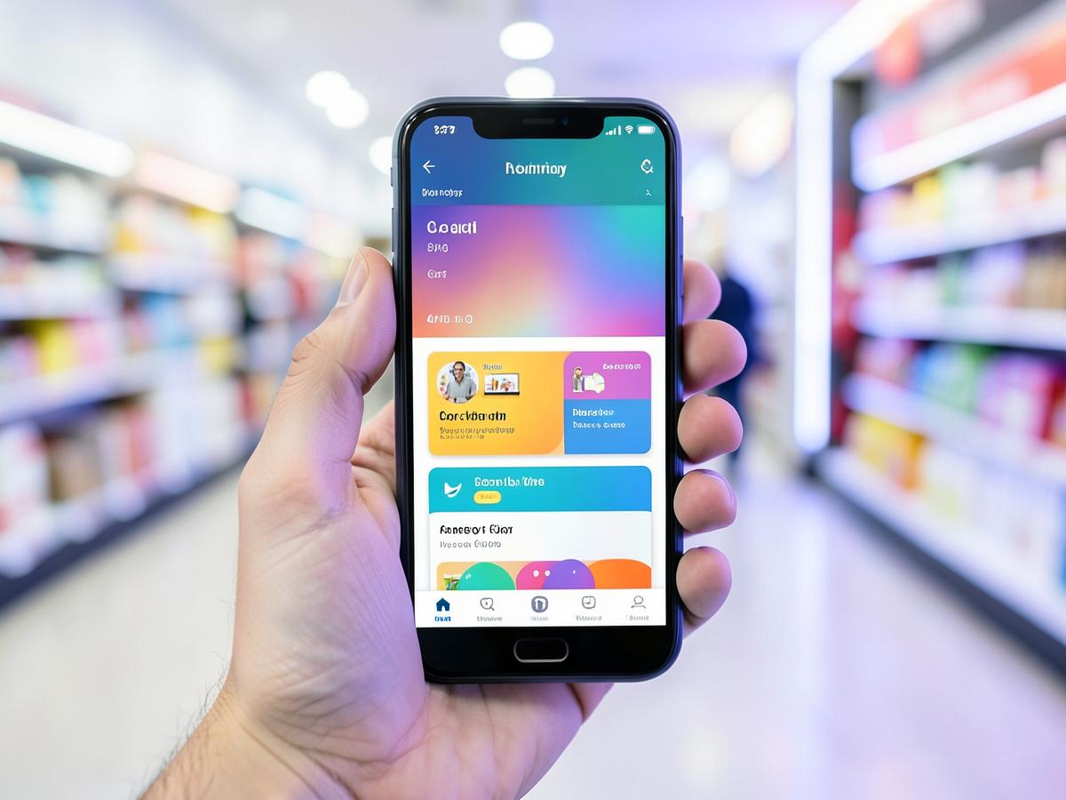 Android loyalty app running on a smartphone
