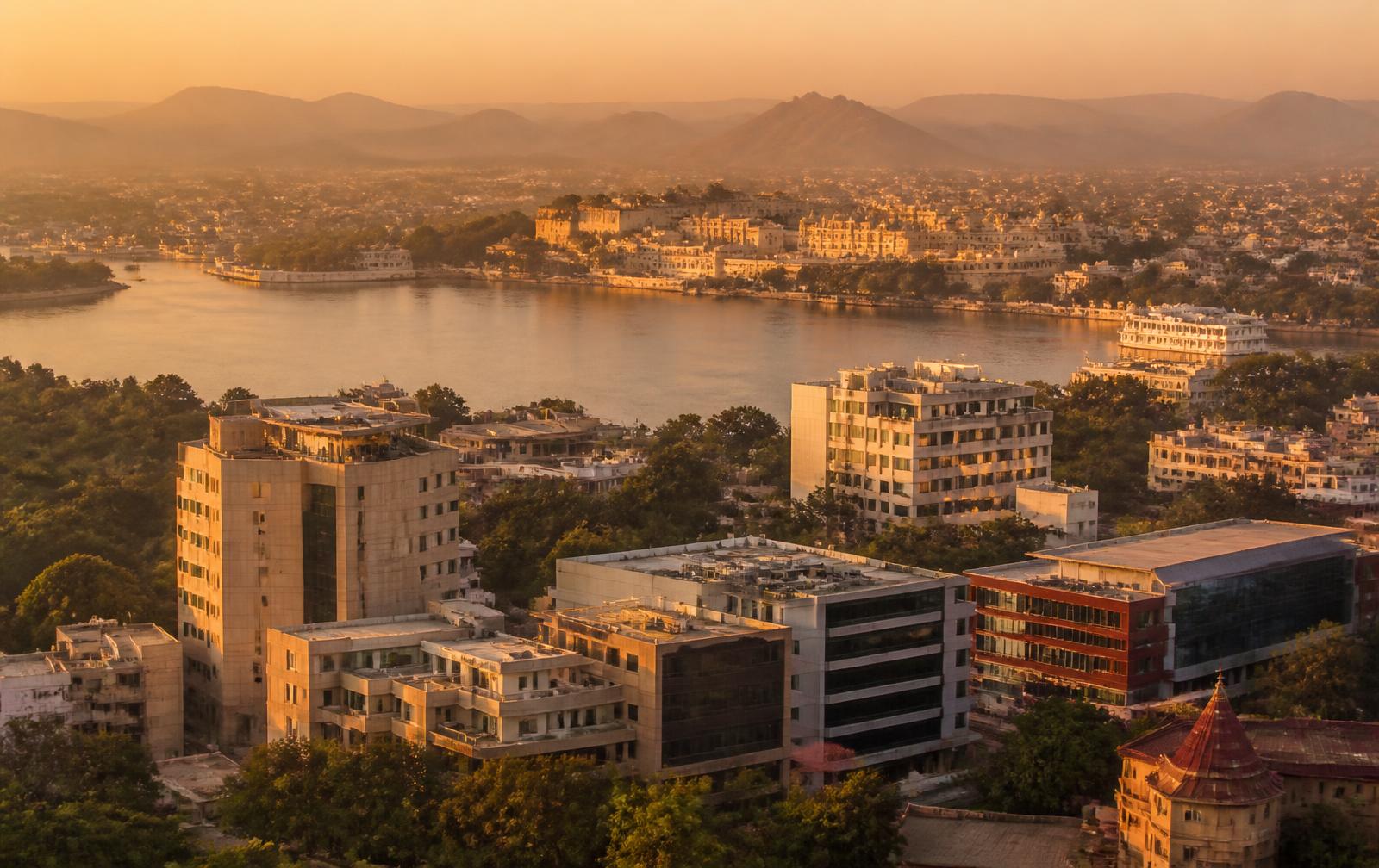 Aerial view of Kota, Rajasthan — home base of Doorstep Services in India